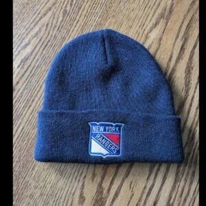 New York Rangers NHL Reebok Winter Beanie Hat Blue